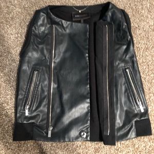 BCBG leather vest